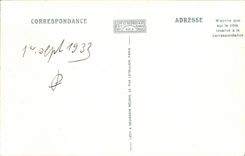 VINTAGE POSTCARD Surroundings of Aix Les Bains Lake of Le Bourget and the Castle of Chatillon