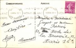 VINTAGE POSTCARD Chamonix Mont Blanc Railroad of Montenvers Switches Thickly