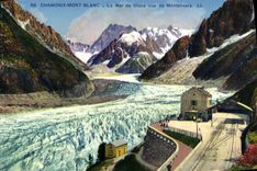 CPA Chamonix Mont Blanc La Mer De Glace Vue De Montenvers