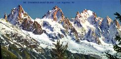 VINTAGE POSTCARD Chamonix Mont Blanc Needles