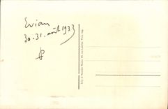 VINTAGE POSTCARD Evian les Bains the Cachat source