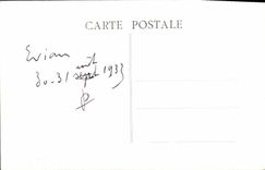 VINTAGE POSTCARD Evian les Bains Municlpal Casino