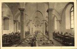 VINTAGE POSTCARD Monastery of co. Marie Of Pierre Who Transfers the refectory