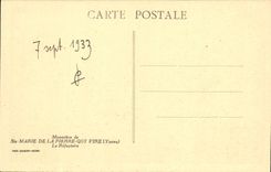 VINTAGE POSTCARD Monastery of co. Marie Of Pierre Who Transfers the refectory