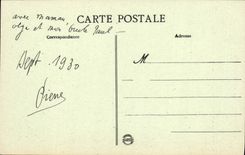 VINTAGE POSTCARD Druyes Seen On the Castle Taken of the Lake