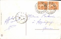 VINTAGE POSTCARD Chamonix and the chain of Mont Blanc seen of Flegere