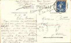 VINTAGE POSTCARD the Castle of Malmaison of the Dimension of the Gardens