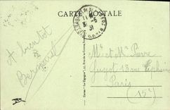 La POSTAL Estrasburgo de la VENDIMIA coloca Kleber