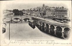CPA La Sarthe et le Mans Vue Prise du Quai de l'amiral Lalande