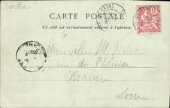 VINTAGE POSTCARD the Sarthe and Mans Seen from of the Quay of the admiral Lalande