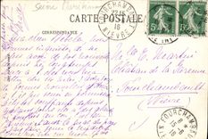 VINTAGE POSTCARD Saint Addresses Palate of the Regattas Seen from