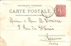 VINTAGE POSTCARD Bellegarde Loss of the Rhone in Winter