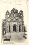 VINTAGE POSTCARD Puy the Monumental Frontage of the Basilica Cathedral of ND of Puy