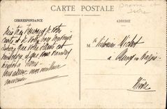 Camino de Dauphine Vercors de la POSTAL de la VENDIMIA de las grandes piezas estrechas