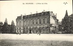 POSTAL Bourges de la VENDIMIA el ayuntamiento