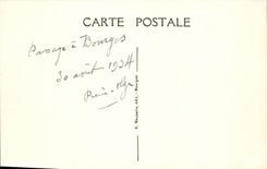 La oficina de correos de Bourges de la POSTAL de la VENDIMIA que construye el cuadro total