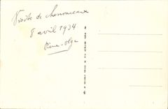 VINTAGE POSTCARD Chenonceaux the Castle the Western Frontage seen of the gardens