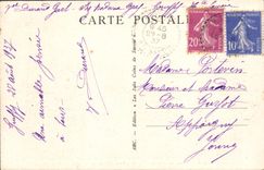 VINTAGE POSTCARD Bridge of the abyss on Cheran