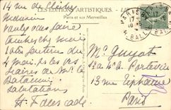 VINTAGE POSTCARD Paris Notre Dame the Square and the Seine