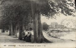 CPA Auxerre Vue Prise de la Promenade des Quais