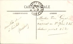 VINTAGE POSTCARD Biarritz Rock and Esplanade of the Virgin