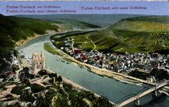 VINTAGE POSTCARD Traen Trarbach put Grafinburg