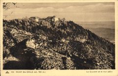 VINTAGE POSTCARD Mount co. Odile the convent and the pagan wall