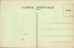 VINTAGE POSTCARD Beautiful Island at sea Rock Silhouette of the Victoria Queen