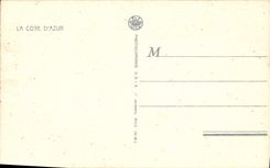 VINTAGE POSTCARD Roquebrune the Bay Seen On the principality of Monaco and the head of dog