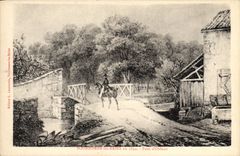 CPA Bourbonne les Bains en 1830 Pont d'Orfeuil