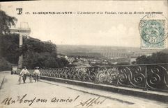 CPA St Germain en Laye L'Ascenseur et le Viaduc vus de la montee des grottes