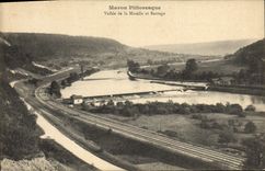 VINTAGE POSTCARD Maron Valley of the Moselle and stopping