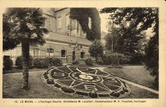 VINTAGE POSTCARD Mans the Flowered Clock