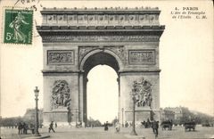 CPA Paris L'Arc de Triomphe de L'Etoile