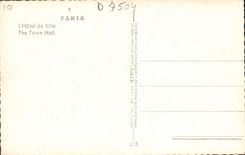 MODERN CARD Paris the Town hall