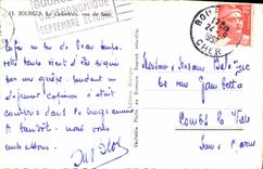 POSTAL MODERNA Bourges la vista delantera de la catedral