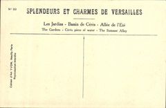 CPA Splendeurs Et Charmes De Versailles Bassin de Ceres Les jardins Allee de l'ete