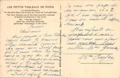 CPA Paris La Sainte Chapelle