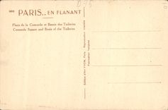 CPA Paris Place de la Concorde et bassin des Tuileries 