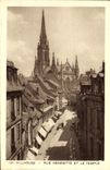 VINTAGE POSTCARD Mulhouse Street Henriette And the Temple