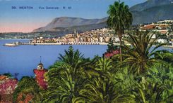 CPA Menton Vue Generale