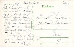 VINTAGE POSTCARD Das Schlachtield In Den Vogesen Zwischen Mulhausen Und Schweizer Grenze