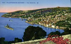 CPA Villefranche Sur Mer Vue Generale