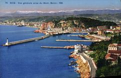 CPA Nice Vue Genarale Prise Du Mont Boron