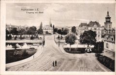 VINTAGE POSTCARD Mulhausen Eingang Zur Stadt