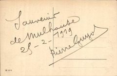VINTAGE POSTCARD Mulhausen Eingang Zur Stadt