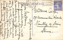 VINTAGE POSTCARD Dijon Jacquemart Clock