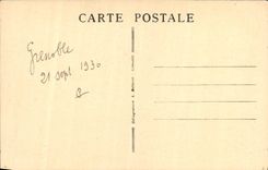 POSTAL Grenoble de la VENDIMIA el puente Gontard I Isere y Moucherotte