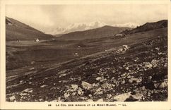 CPA Le Col Des Aravis Et Le Mont Blanc