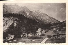 CPA Sur La Route De La Giettaz Au Col Des Aravis Rocs de la Tete 
